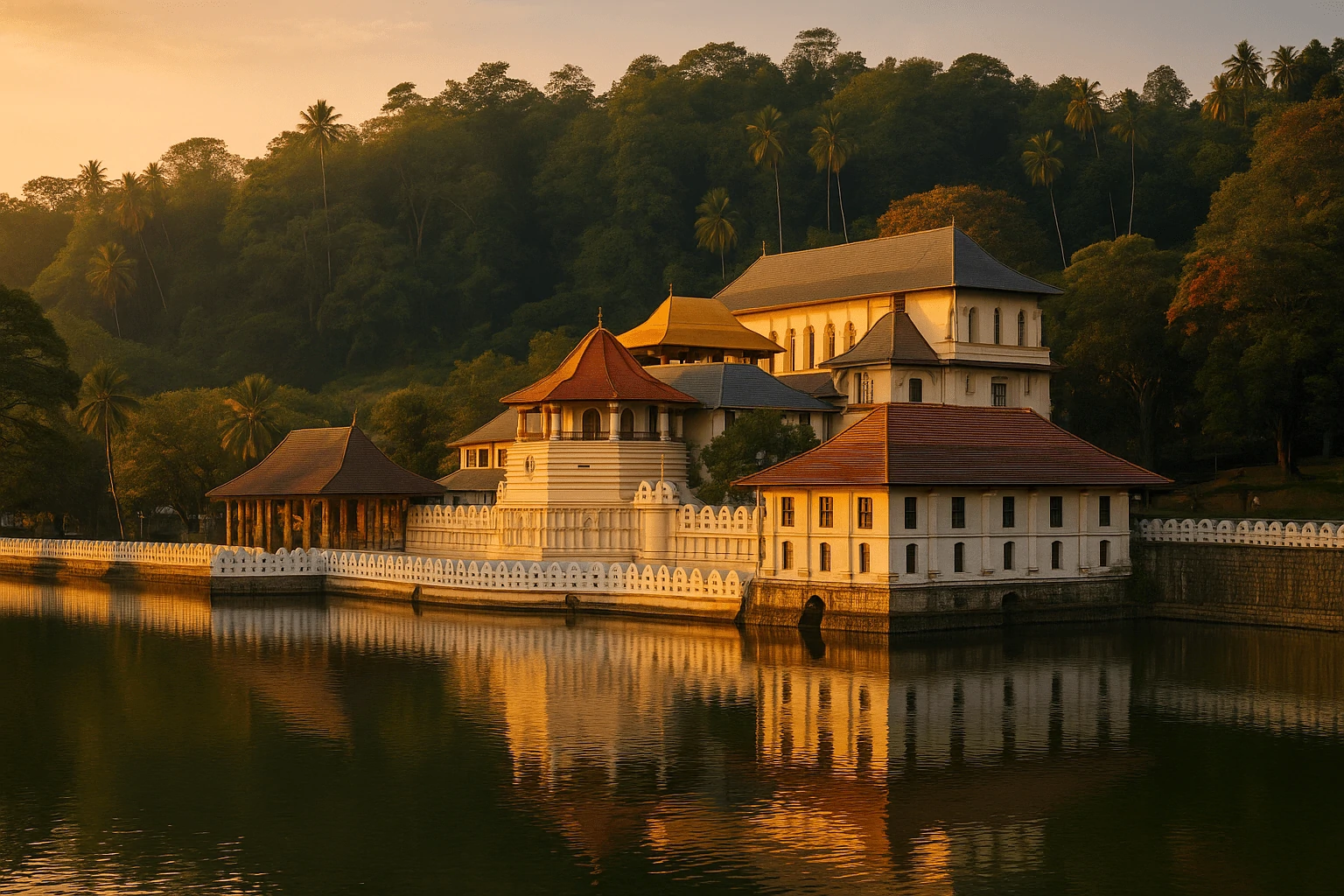 Temple of the Tooth Relic in Kandy — spiritual center of the Sri Lanka Cultural Triangle.