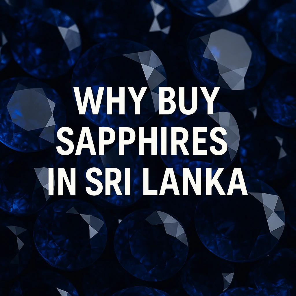 Deep blue Ceylon sapphires showcasing brilliance and clarity, symbolizing why buying sapphires in Sri Lanka is prized for authenticity, quality, and natural gemstone beauty.